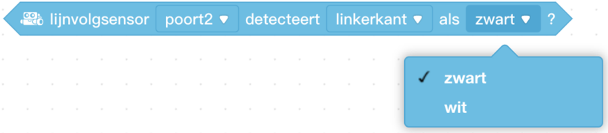 Codeblok om zwart of wit te detecteren