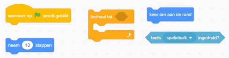 Blokkentips om de bal links en rechts te laten bewegen