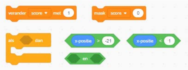 Blokkentips om punten bij te houden